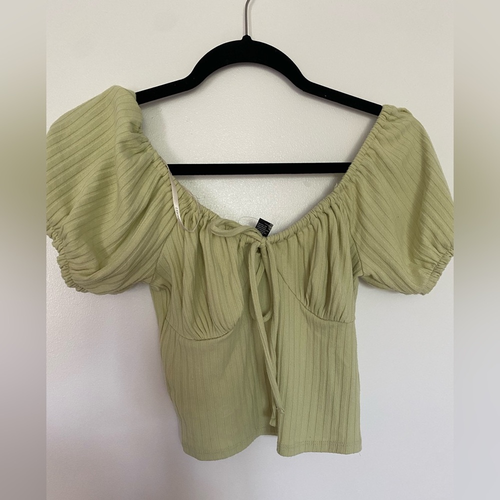 Green Forever 21 Crop Top